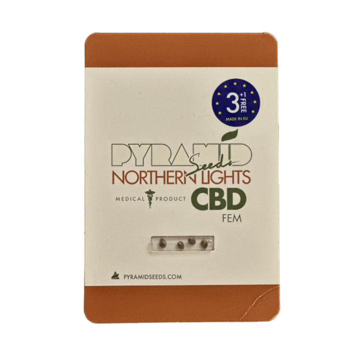 Pacote de Northern Lights CBD – sementes fotoperiódicas de maconha ricas em CBD da Pyramid Seeds