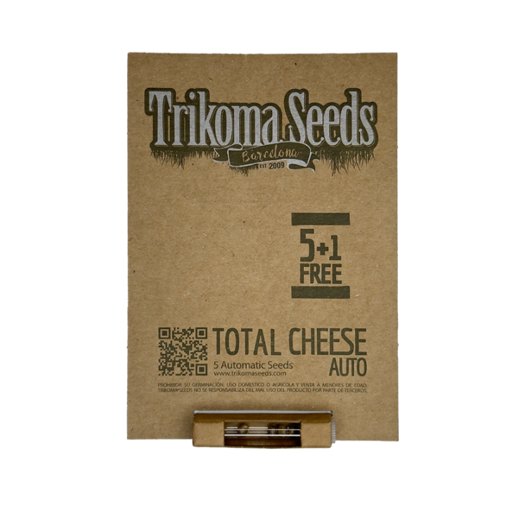 Auto Total Cheese - semente automática 90% indica aroma queijo curado relaxamento | Trikoma Seeds Brasil