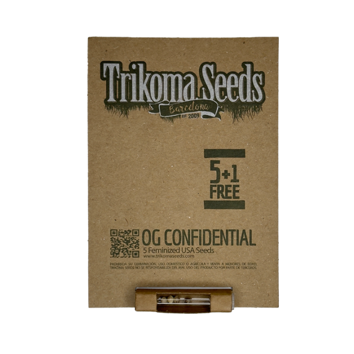 OG Confidential Trikoma Seeds: 26% THC y Cosecha en 45 Días