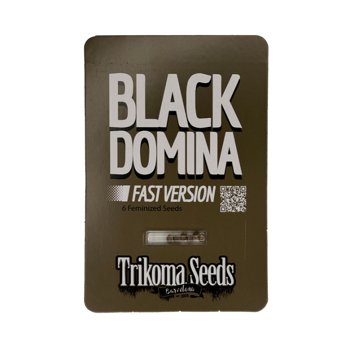 Semillas de marihuana Black Domina Fast Version de Trikoma Seeds.