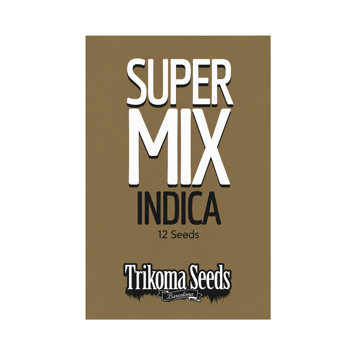 Kit Super Mix Indica Trikoma Seeds com 12 sementes de maconha índica feminizadas de 4 variedades