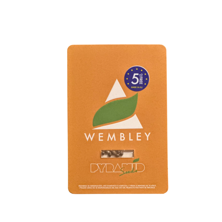 Pacote de sementes Wembley Pyramid Seeds com logotipo da marca
